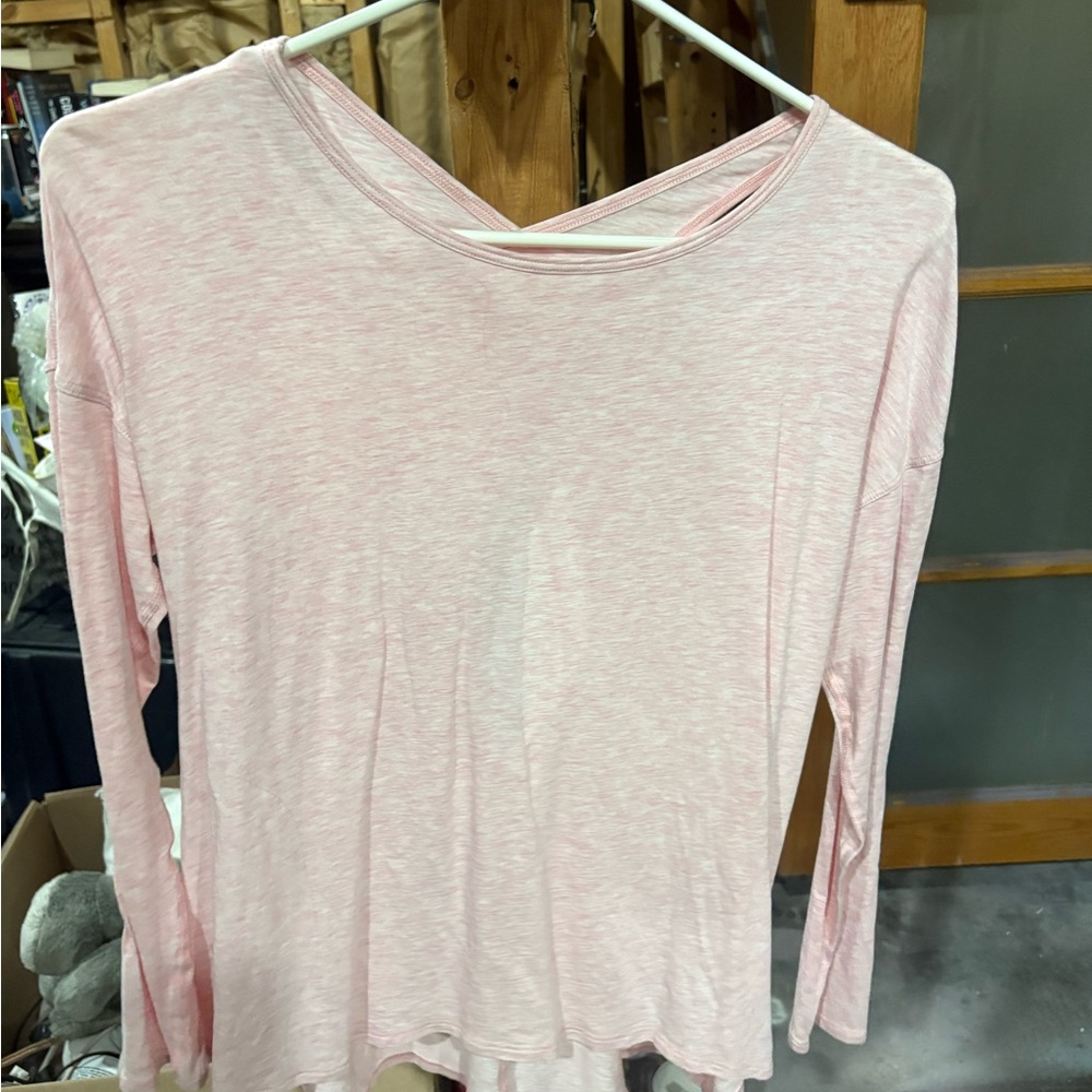 Brand new Heather Pink Women's Long Sleeve Top